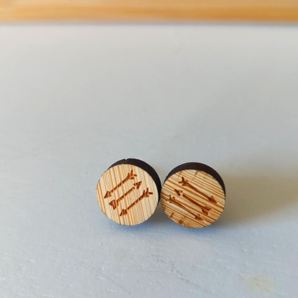 Boho Wooden Arrow Earrings
